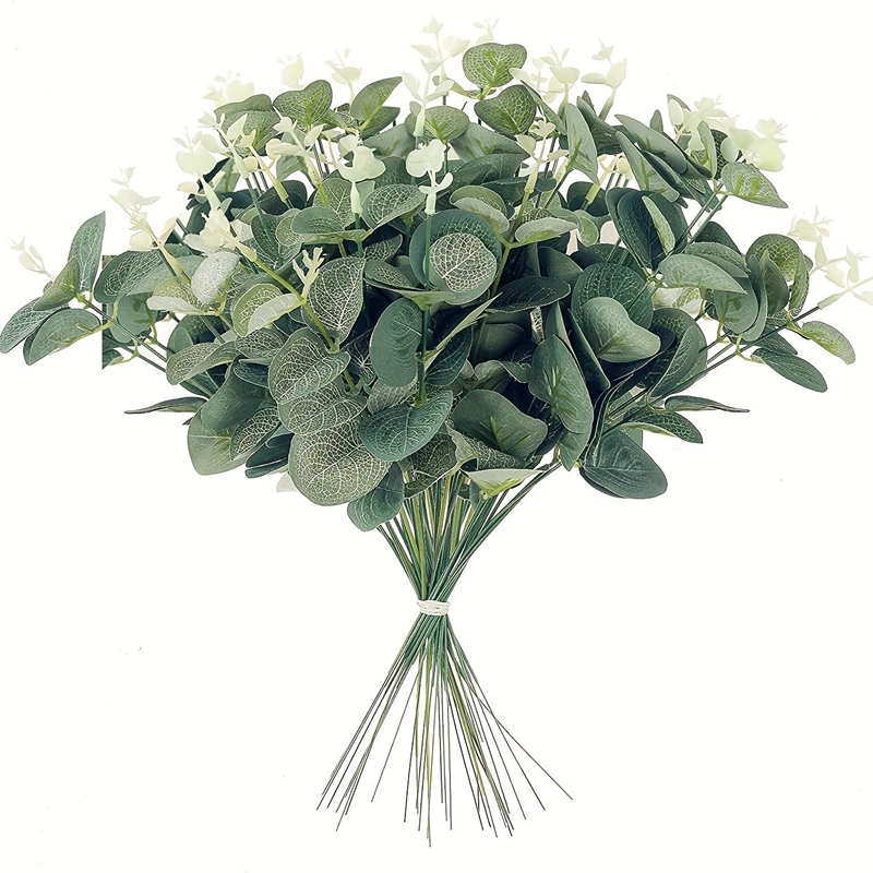 Eucalyptus Preserved - 5/10/15개 인조 유칼립투스 꽃다발 가짜 식물
