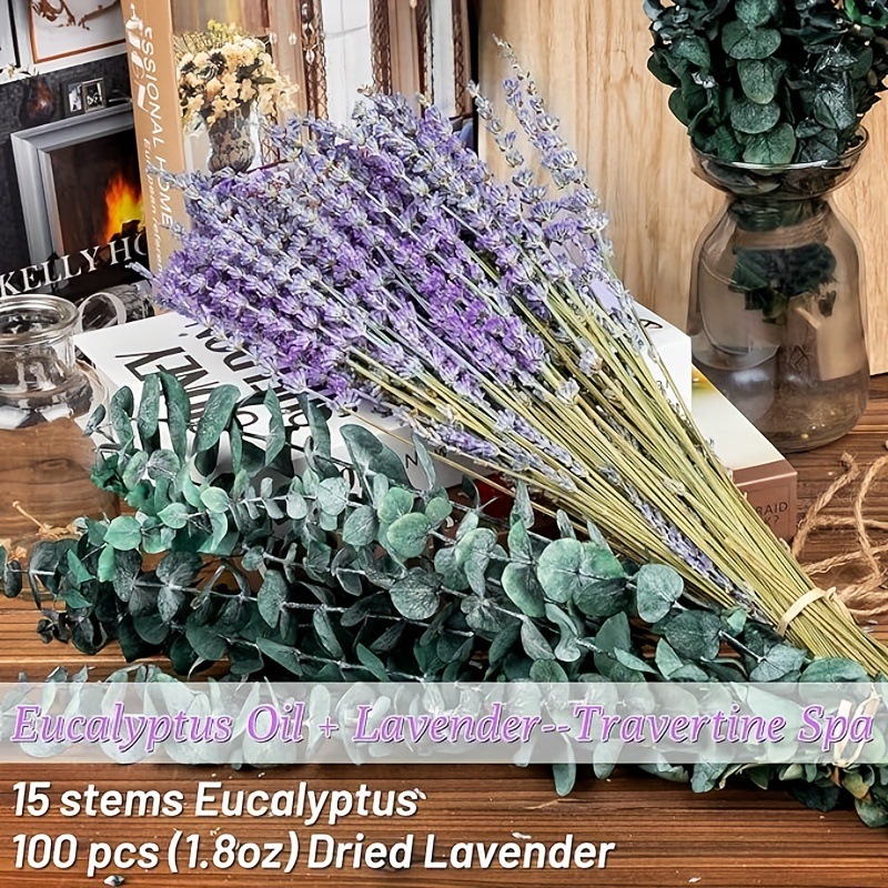 Eucalyptus Preserved - 프리저브드 라벤더 & 유칼립투스 드라이 부케
